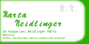 marta neidlinger business card